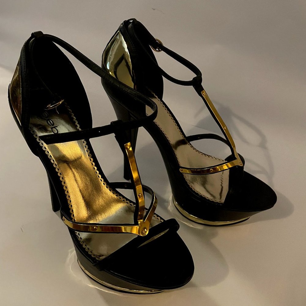 bebe Sasha Platform Heels